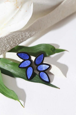Small Raindrop Earrings - Blue - The Weitzman Museum Store - RD02LBU-JE