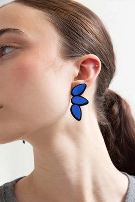 Small Raindrop Earrings - Blue - The Weitzman Museum Store - RD02LBU-JE