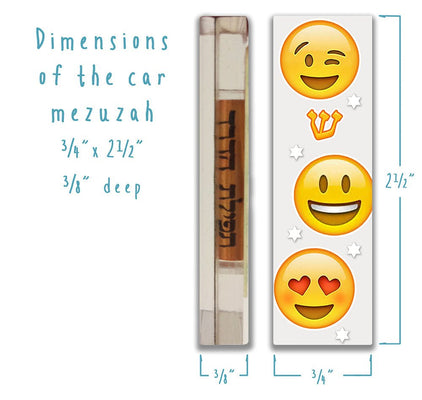 Smiley Stars Car Mezuzah - The Weitzman Museum Store - 