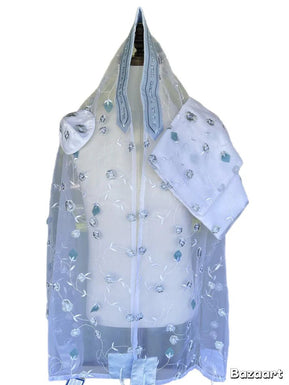 Soft Lavendar Flower on Organza - The Weitzman Museum Store - ADE-142