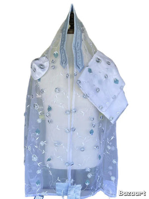Soft Lavendar Flower on Organza - The Weitzman Museum Store - ADE-142