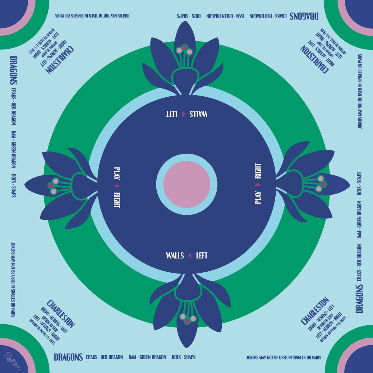 Soiree Mahjong Mat - The Weitzman Museum Store - OMM23