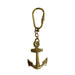 Solid Brass Anchor Keychain, 4" - The Weitzman Museum Store - 8375