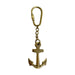 Solid Brass Anchor Keychain, 4" - The Weitzman Museum Store - 8375