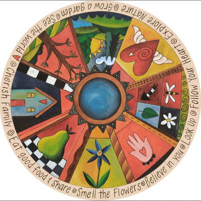 Solid Wood Lazy Susan in Multiple Designs - The Weitzman Museum Store - LZY020S-73