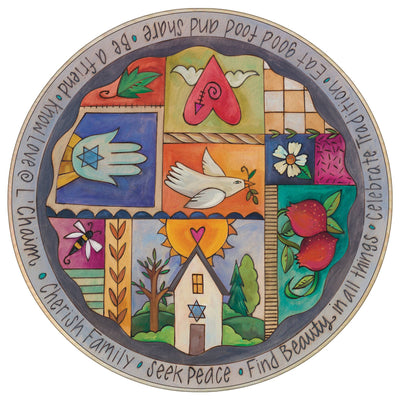 Solid Wood Lazy Susan in Multiple Designs - The Weitzman Museum Store - LZY020S-130