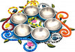 Spiral/Pomegranates Aluminum Seder Tray Set - The Weitzman Museum Store - KR9406