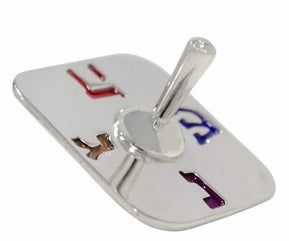 Square Enameled Dreidel - The Weitzman Museum Store - NSV28E