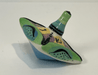 Square Folded Porcelain Dreidel from Israel - The Weitzman Museum Store - DRP-157