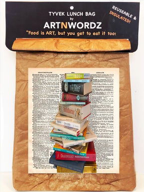 Stacked Books Lunch Bag - The Weitzman Museum Store - 7 - 847384017848