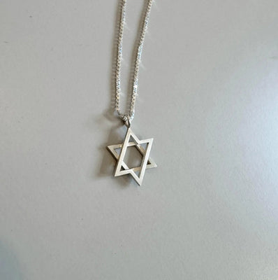 Stacked Star of David Necklace - The Weitzman Museum Store - Stack