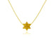 Star Am Yisrael Chai Necklace Gold Plated - The Weitzman Museum Store - STAR - 18GP