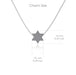 Star Am Yisrael Chai Necklace Silver - The Weitzman Museum Store - STAR - 18S