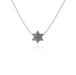 Star Am Yisrael Chai Necklace Silver - The Weitzman Museum Store - STAR - 18S