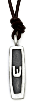 Star of David Double Sided Mezuzah Necklace on Leather or Sterling Chain - The Weitzman Museum Store - MPC - 2