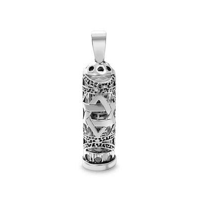 Star of David Mezuzah Charm Necklace - The Weitzman Museum Store - MEZ10