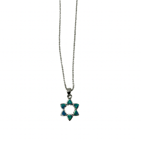 Star of David Opal Hearts Pendant - The Weitzman Museum Store - 8NP363