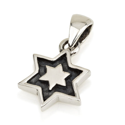 Star of David - Reversible Hamsa/Double Star 16" Necklace - The Weitzman Museum Store - YATN8