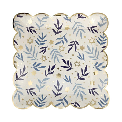 Stars & Branches Scalloped Square Plate - The Weitzman Museum Store - HNK1147