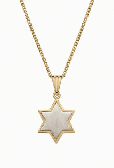 Statement 14K Yellow & White Gold Pendant - The Weitzman Museum Store - K532
