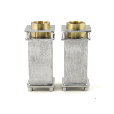 Stember Sanded Square Candle Holders in Small or Medium - The Weitzman Museum Store - 112-L