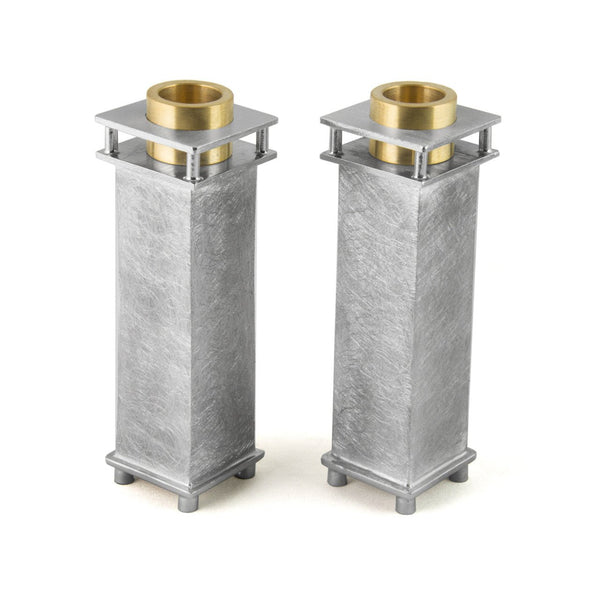 Stember Sanded Square Candle Holders in Small or Medium - The Weitzman Museum Store - 112-5"-000-2