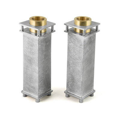 Stember Sanded Square Candle Holders in Small or Medium - The Weitzman Museum Store - 112-5"-000-2