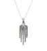 Sterling and Amethyst Hamsa Necklace - The Weitzman Museum Store - 529734