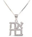 Sterling CZ Ahava Necklace - The Weitzman Museum Store - 591806