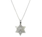 Sterling Finger Print Star of David Necklace - The Weitzman Museum Store - 529716