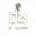 Sterling Silver Ahava Love Pendant Large - The Weitzman Museum Store - H-160 + 18" Box 2