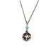 Sterling SIlver Petite Compass Rose with Bead Necklace - The Weitzman Museum Store - N358N
