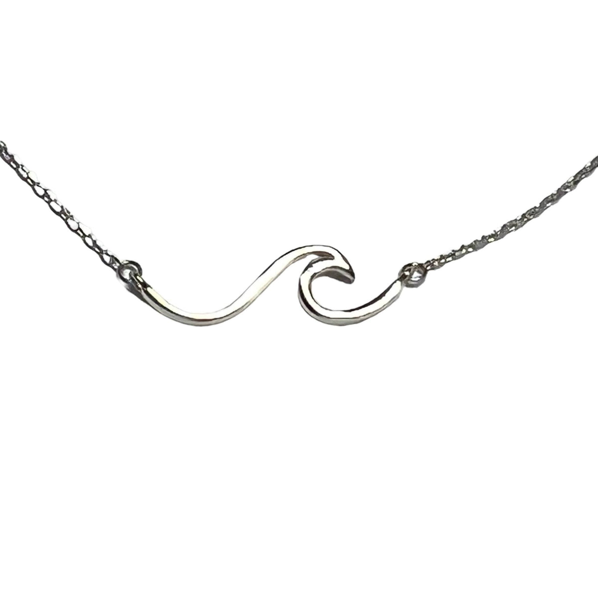 Sterling Silver Wave Rider Necklace - The Weitzman Museum Store - N77N