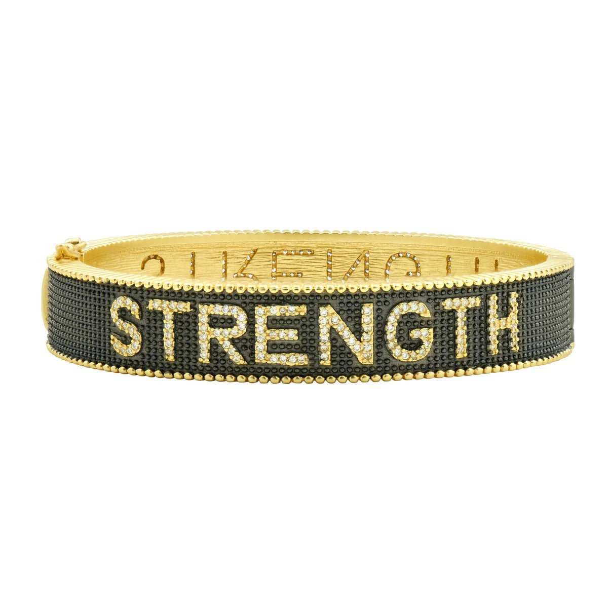 STRENGTH Gold Bangle - The Weitzman Museum Store - YRZB080211B - H