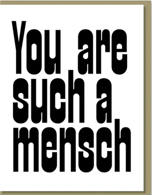 Such A Mensch Card