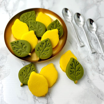 Sukkot Etrog and Leaf Collection Marzipan - The Weitzman Museum Store - sku - 45796208476385