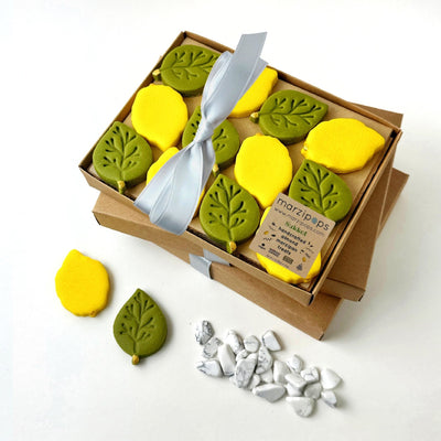 Sukkot Etrog and Leaf Collection Marzipan - The Weitzman Museum Store - sku - 45796208476385