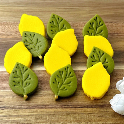 Sukkot Etrog and Leaf Collection Marzipan - The Weitzman Museum Store - sku - 45796208476385