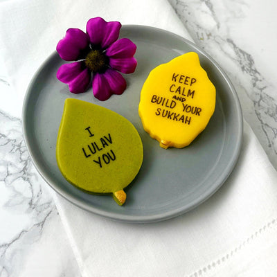 Sukkot Punny Conversation Marzipan - The Weitzman Museum Store - sku - 46628883890401