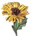 Sunny Sunflower Brooch - The Weitzman Museum Store - TL - B - 289