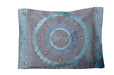 Teal/Gray Embroidered Pomegranate Tallit - The Weitzman Museum Store - 3905