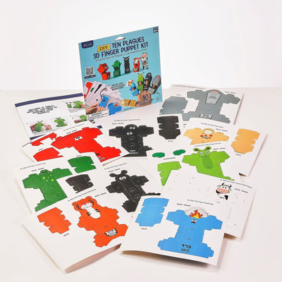 Ten Plagues 3D Finger Puppet Kit - The Weitzman Museum Store - TYKP-PUP-2