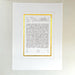 Text Only (Gold Border Option) - Elegant Calligraphy Ketubah by Stephanie Caplan - The Weitzman Museum Store - 