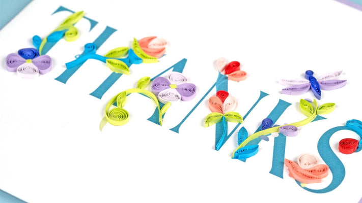 Thank You Quilling Cards in 2 Designs - The Weitzman Museum Store - 014