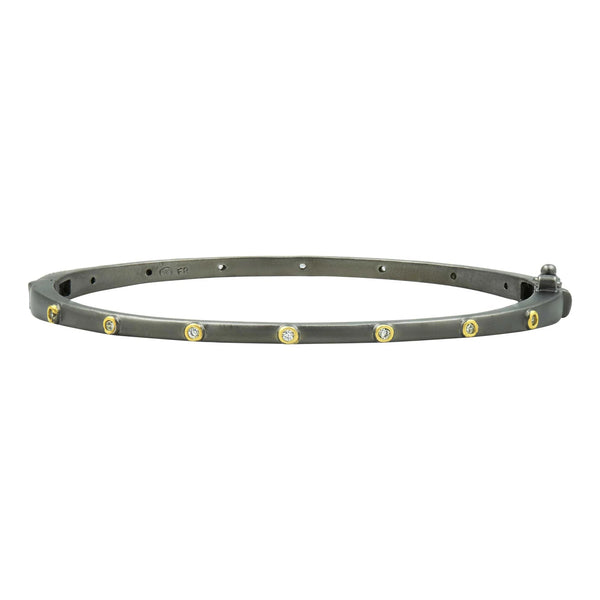 Thin Bezel Sparkly Gem Bangle - The Weitzman Museum Store - YRZB080201B - H