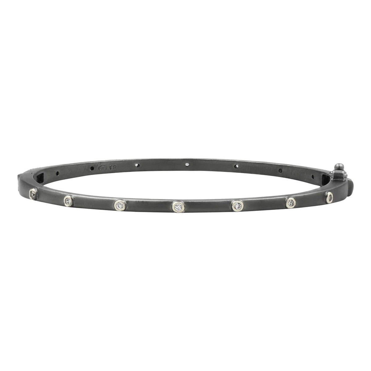 Thin Bezel Sparly Gem Bangle - The Weitzman Museum Store - PRZB080201B - H