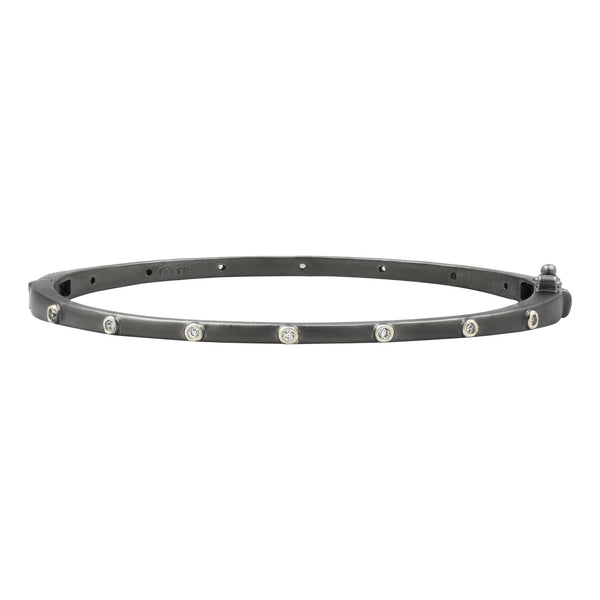 Thin Bezel Sparly Gem Bangle - The Weitzman Museum Store - PRZB080201B - H