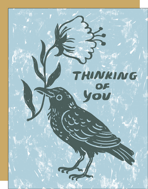 Thinking of You Crow Card - The Weitzman Museum Store - 7 - 847384019881