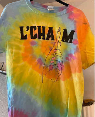 Tie - Dye L'Chaim T-Shirt - The Weitzman Museum Store - 7 - 847384017598