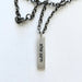 Tikkun Bar Leather Necklace - The Weitzman Museum Store - MTBL - 1